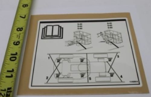 114099 / 114099Gt Oem Genie Decal - Transport Diagram