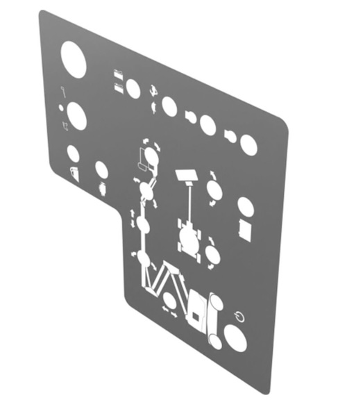 1253845 / 1253845Gt Oem Genie Decal Ground Control Box Z62