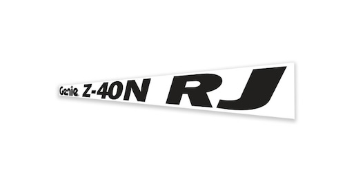 1299753 / 1299753Gt Oem Genie Decal Genie Z40 - 23Nrj White