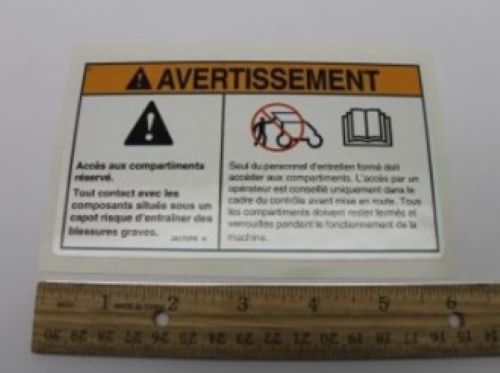28175 / 28175Gt Oem Genie Decal, Compart Access