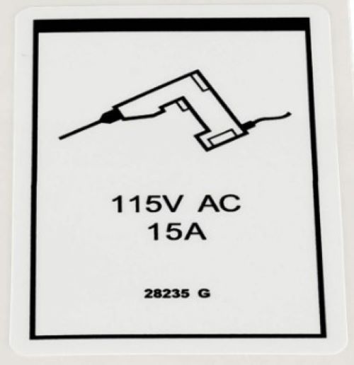 28235 / 28235Gt Oem Genie Decal, Pictorial (Power To Platform)(115V)