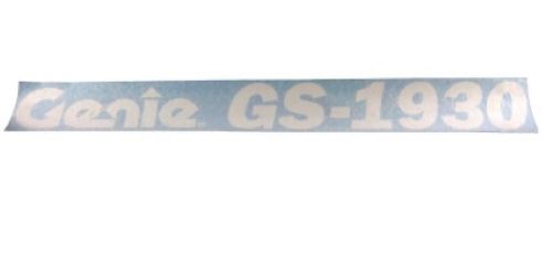 62054/62054Gt Oem Genie - For Gs-1930 - Cosmetic Model Decal