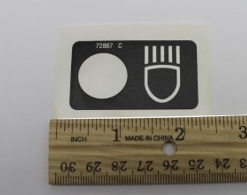 72867 / 72867Gt Oem Genie Lights Label Decal Fits Genie Boom Lift S-40/45 S45