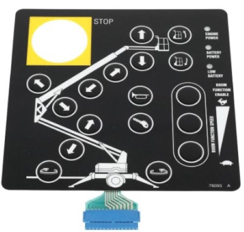 76093Gt 76093 Oem / Overlay Decal Platform Box For Genie Boom Lift Tmz-50/30