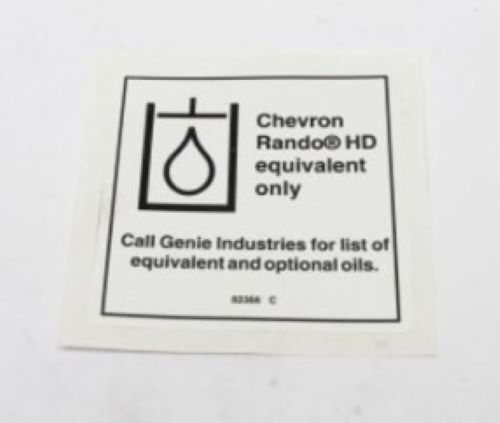 82366 / 82366Gt Oem Genie Decal, Label - Chevron Rando