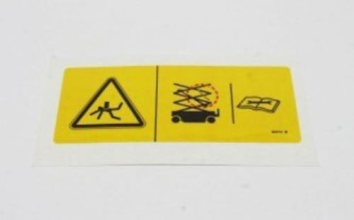 82474 / 82474Gt Oem Genie Decal Symbol Use Safety Arm