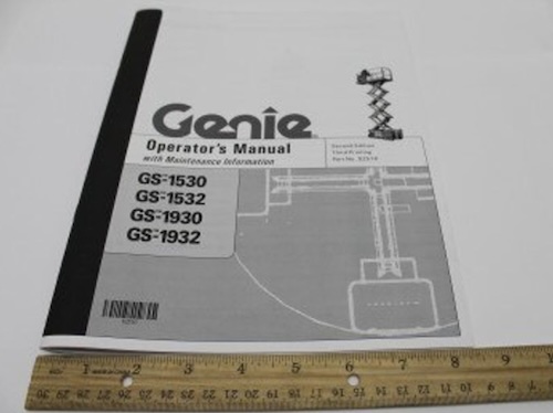 82510 / 82510Gt Oem Genie Manual Oper Gs30 / 32 Ansiau