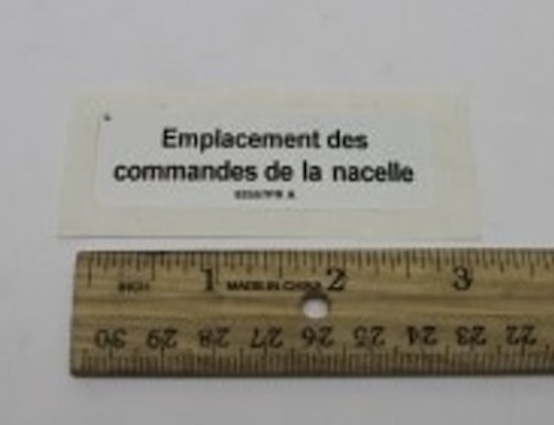 82557Fr / 82557Frgt Oem Genie Decal, Label, Plat Cont Location