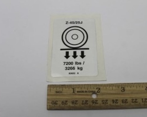 82632 / 82632Gt Oem Genie Decal Label Wheel Load Z4525J