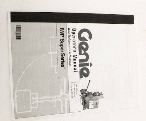 82909 / 82909Gt Oem Genie Manual Operators Iwps 3Rd Ed