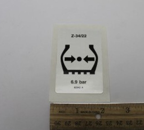 82942 / 82942Gt Oem Genie Decal Label Tire Press Z-34/22