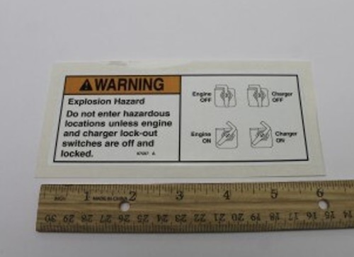 97597 / 97597Gt Oem Genie Decal Warn Expls Hazrd Switchs