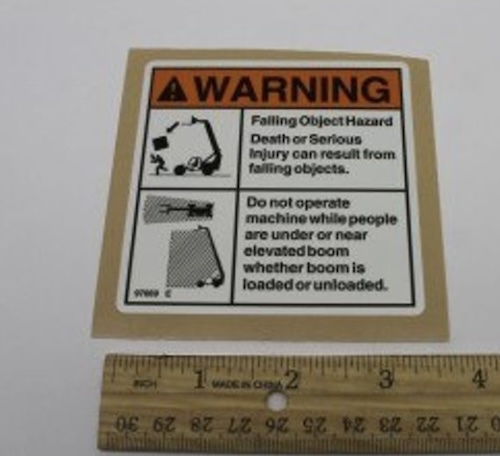 97669 / 97669Gt Oem Genie Decal Warn Falling Object Haz