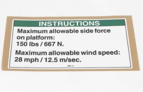 97887Gt / 97887 Oem Genie Side Force Decal