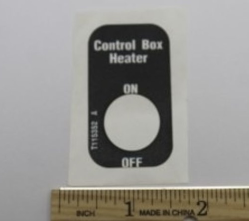 T115352 / T115352Gt Oem Genie Decal Option Control Box Heatr